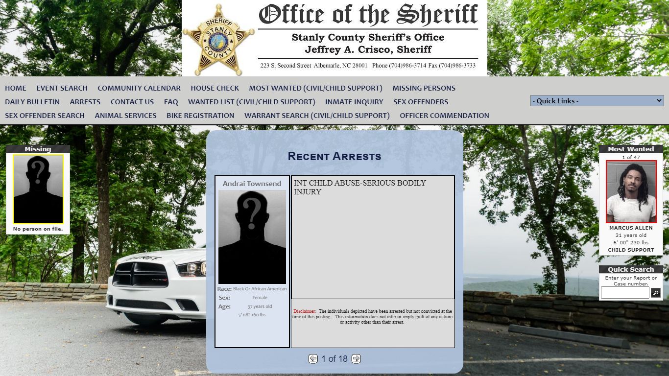 Stanly County Sheriff's Office P2C